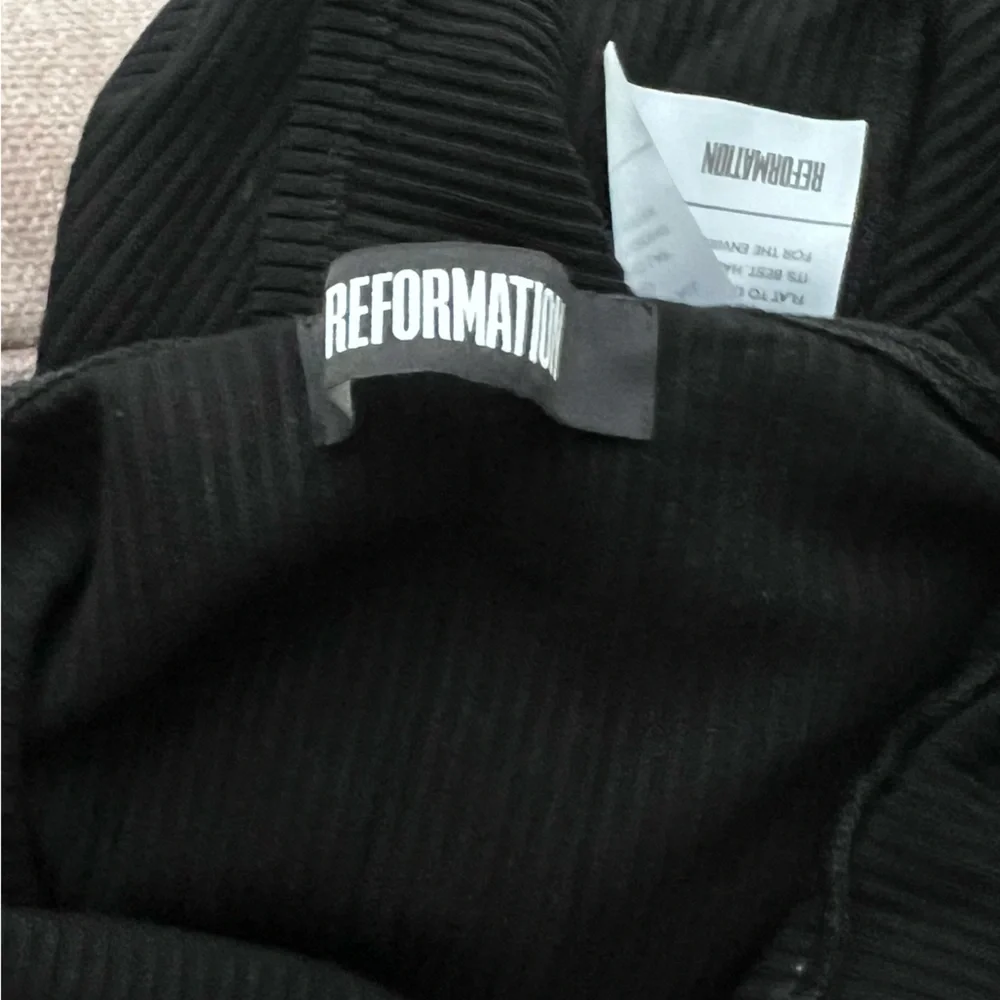 Reformation Knit Midi Dress Cross Strap Open Back - Picture 5 of 5